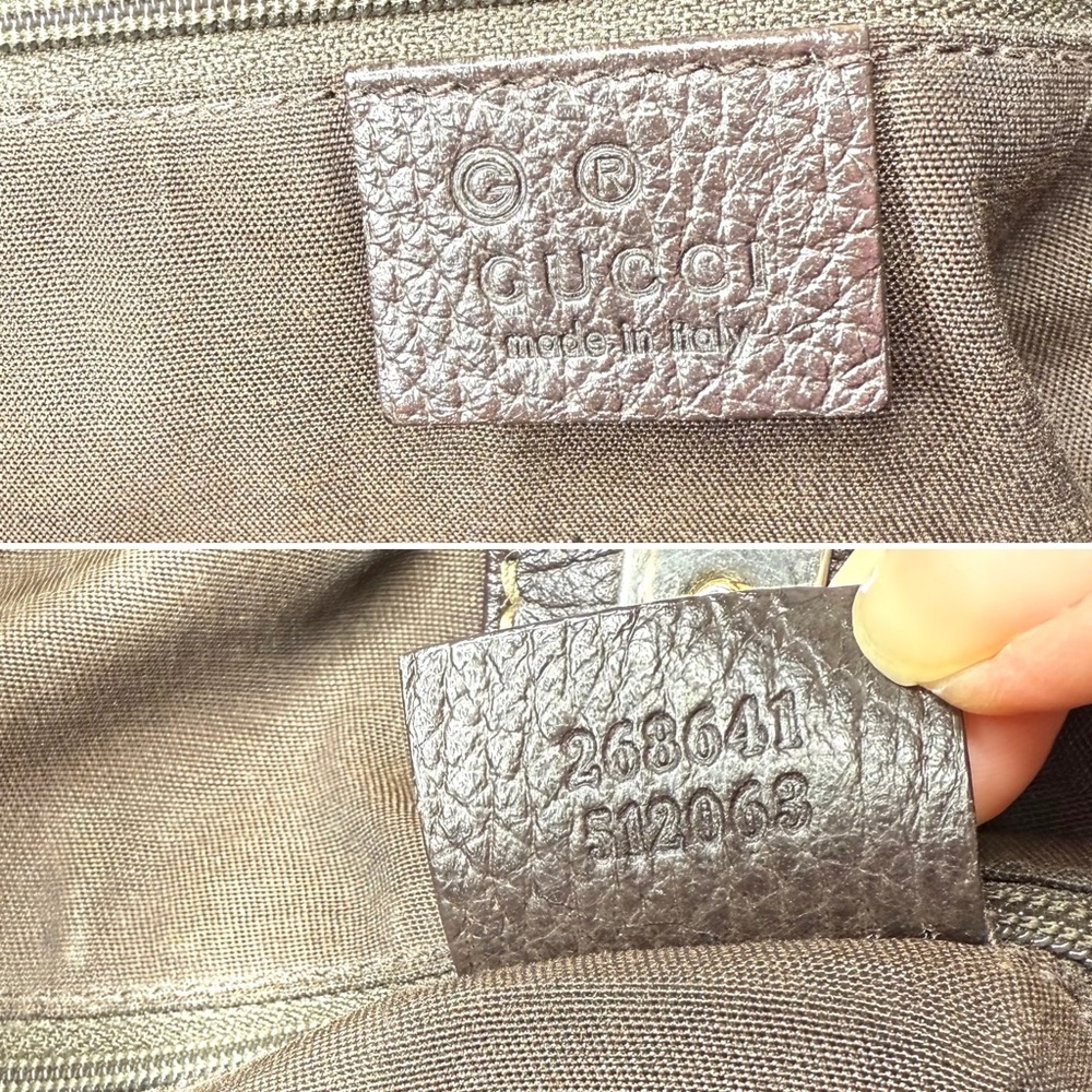Authentic GUCCI Monogram Medium Abbey tote bag brown monogram supreme canvas - Picture 14 of 16